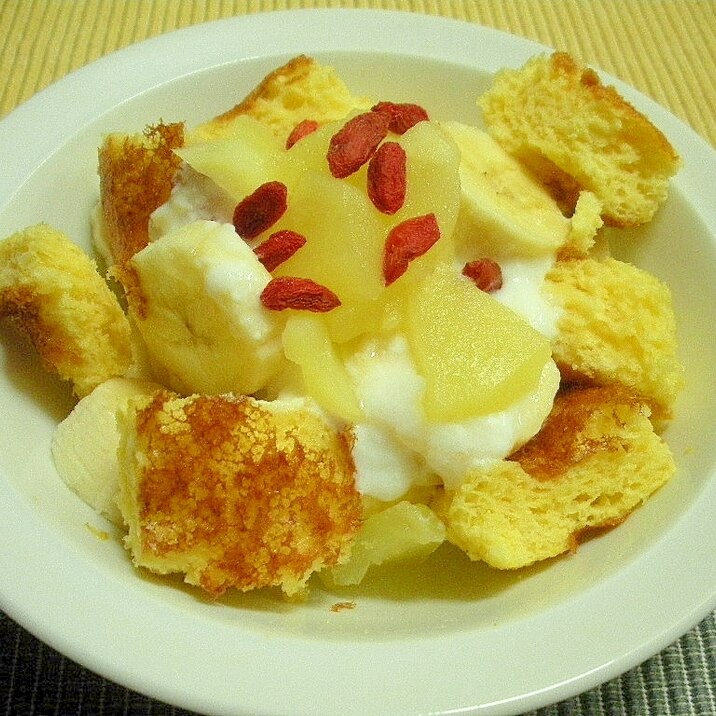 お夜食に バナナとリンゴジャムとスポンジのデザート レシピ 作り方 By Kojarin7 楽天レシピ お夜食に バナナとリンゴジャムとスポンジのデザート レシピ 作り方 By Kojarin7 楽天レシピ